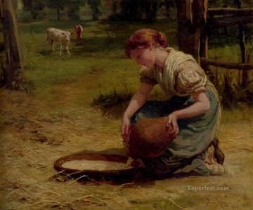  rural Pintura - Leche Para Los Terneros Familia Rural Frederick E Morgan